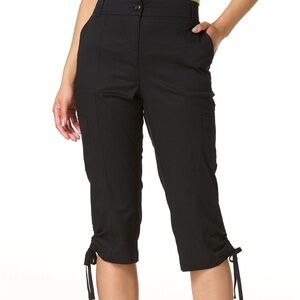 CATO Women’s drawstring hem Capri Pants